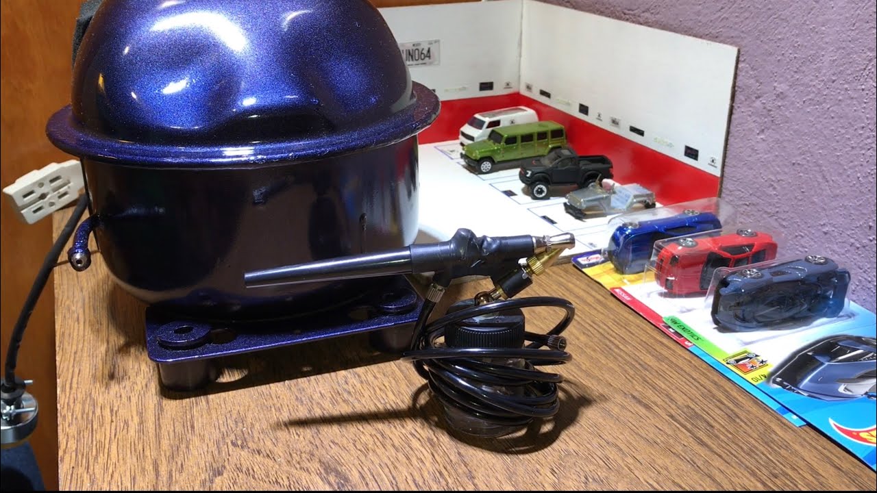 Aerógrafo Casero Con Compresor de Refrigerador