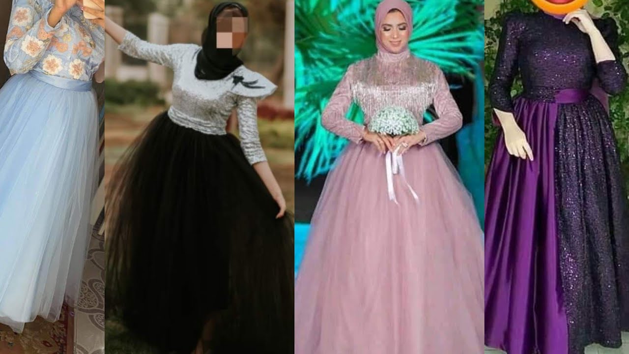 كولكشن فستاين سواريه👗سهره للمحجبات موضه٢٠٢٠ فستاين سواريه للذوق الراقي يجننوا 🙈