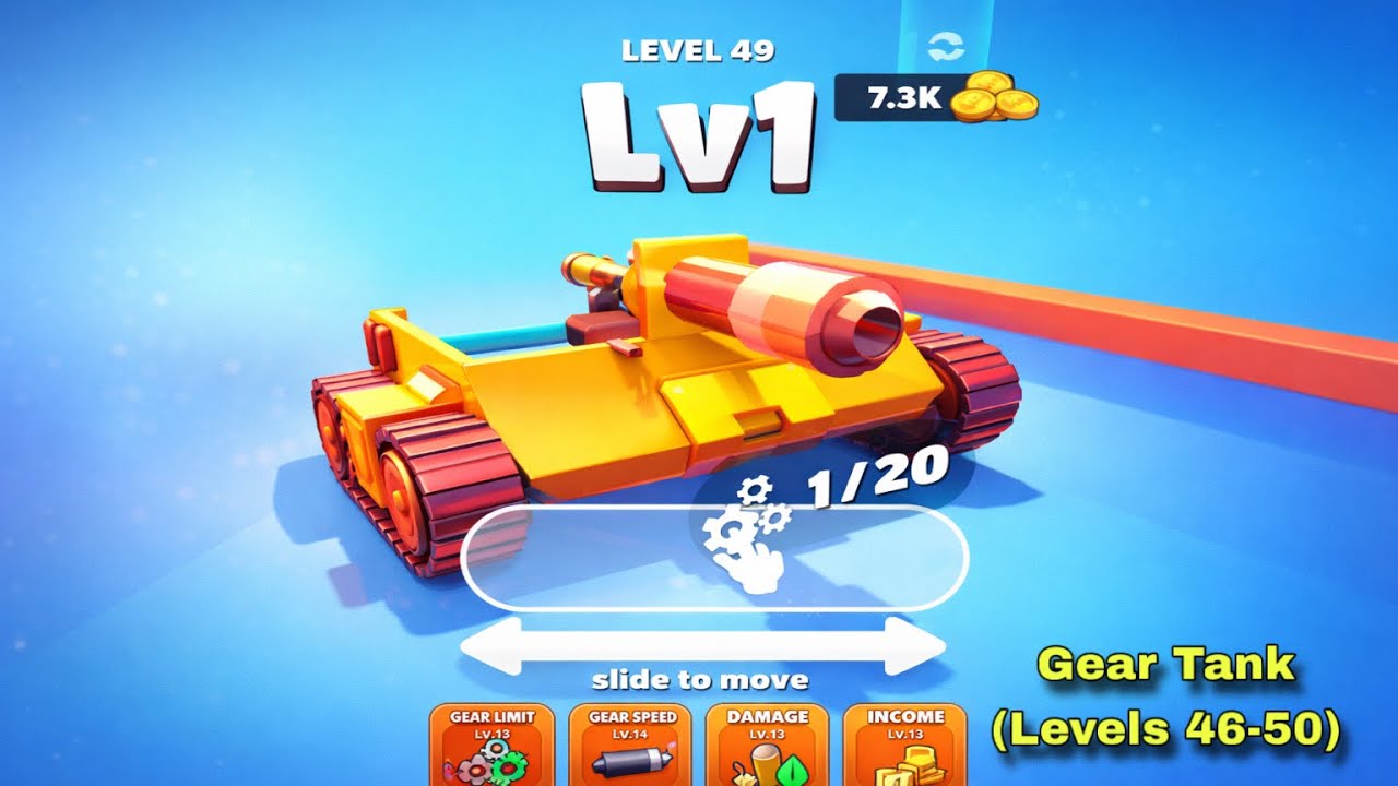 Gear Tank - All Levels Gameplay Pop Pi (Levels 46-50)