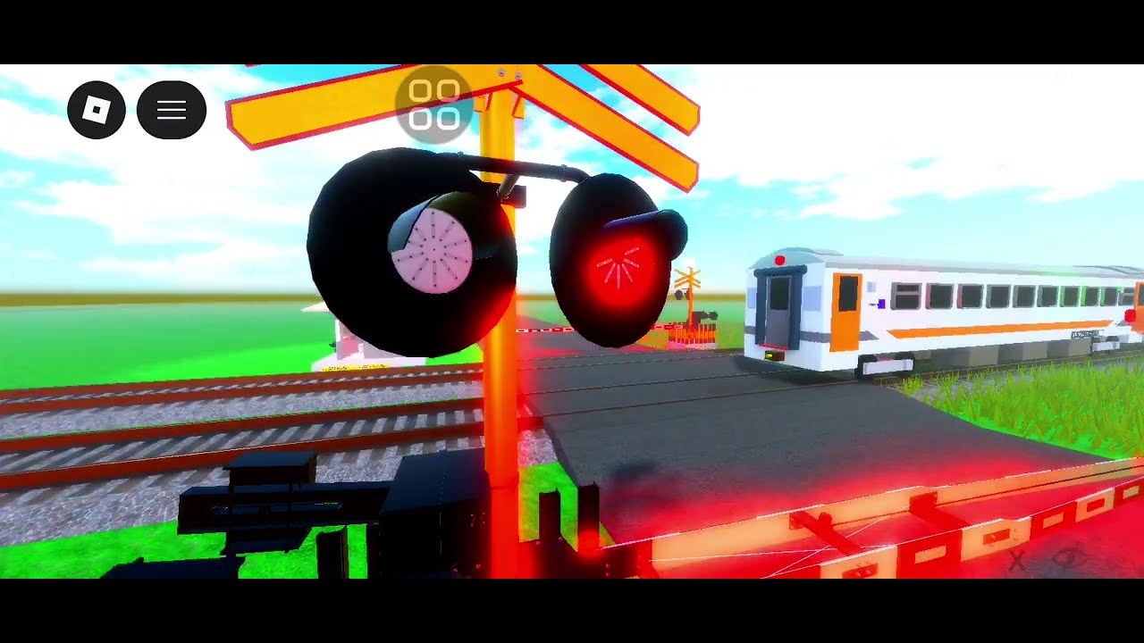 Perlintasan Kereta Api Jalan Raya Jatirogo (fiksi) JPL 78 #kai #roblox #games 