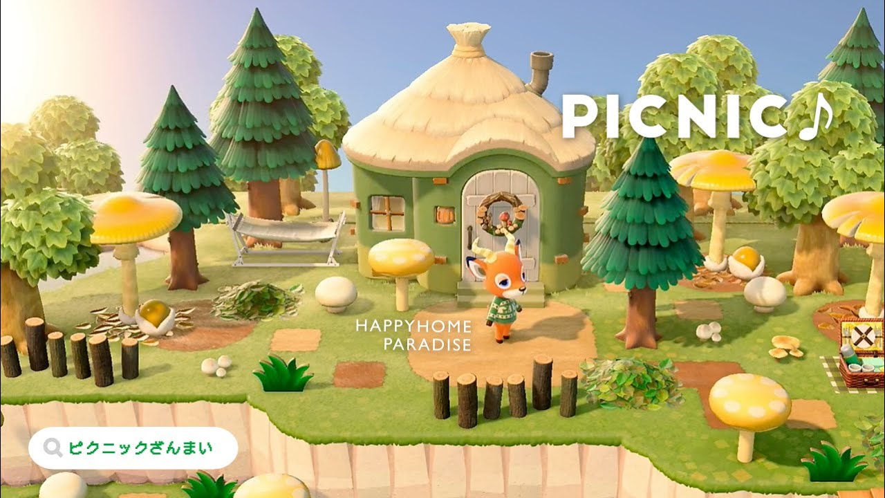 【ハピパラ】ピクニックざんまい🥪 ペーターの別荘【ハッピーホームパラダイス｜あつ森｜部屋レイアウト】