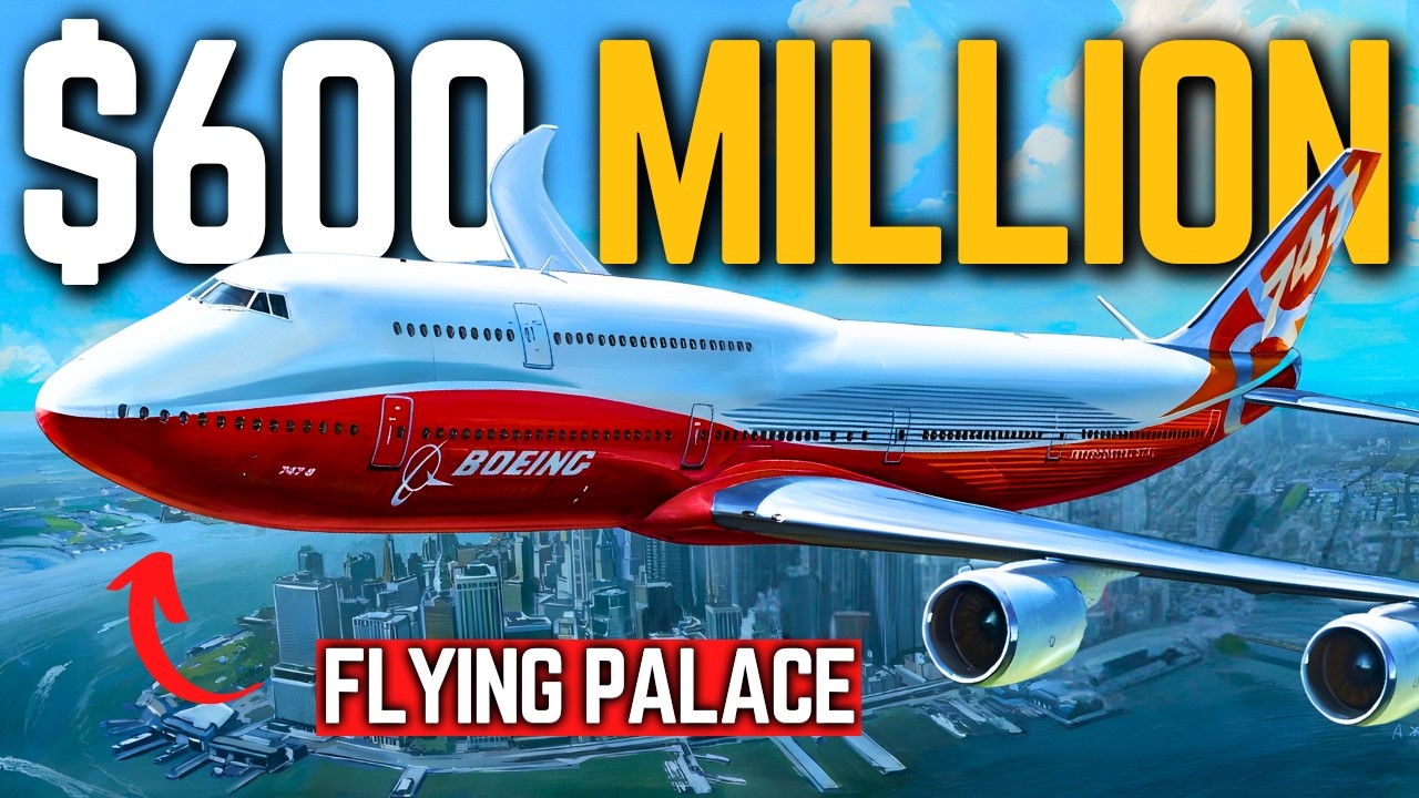 Внутри частного самолета Boeing 747 стоимостью 600 миллионов долларов