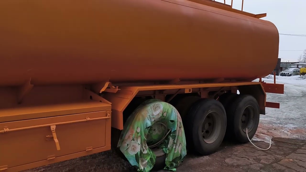 Пескоструйная очистка бензовоза. Видео 4