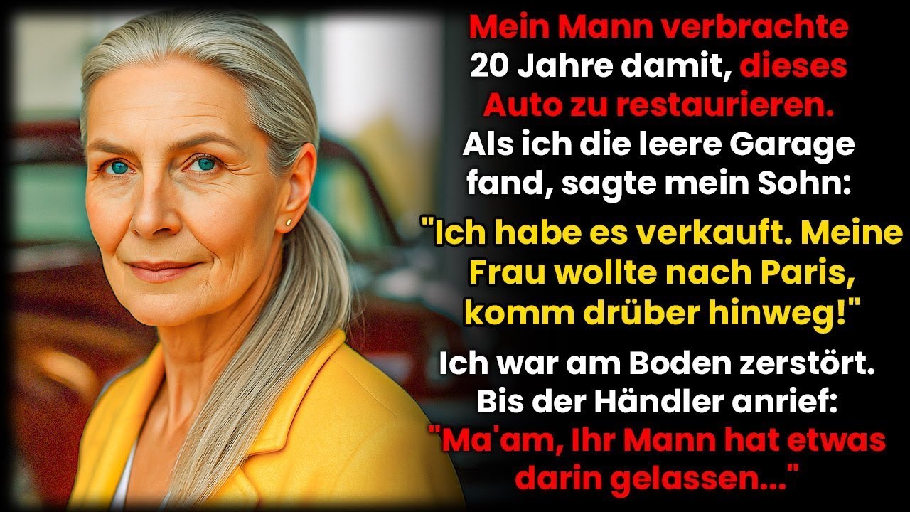 Mein Sohn verkaufte den Oldtimer meines verstorbenn Mannes für Paris–dann rief der Händler mich an