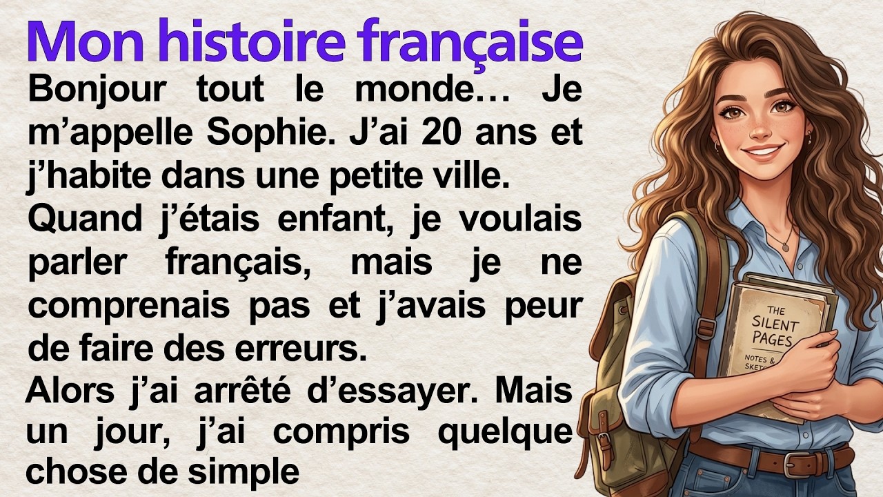 How I Learned French 🇫🇷 | Simple Story for Beginners (A1–A2) | My French Story