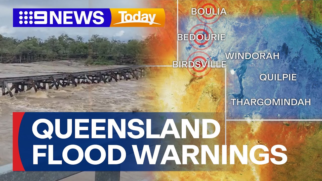 North Queensland residents hit with heavy rain and flood warnings | 9 News Australia