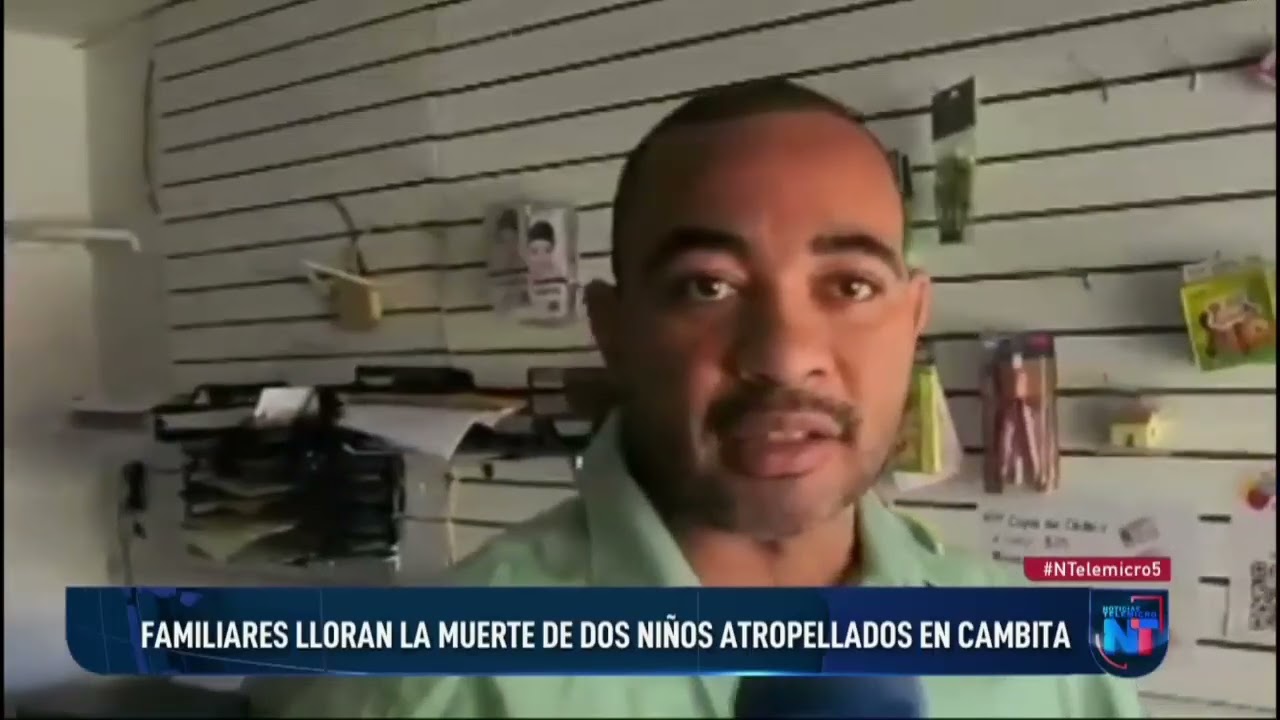 Familiares lloran la muerte de dos niños atropellados en Cambita