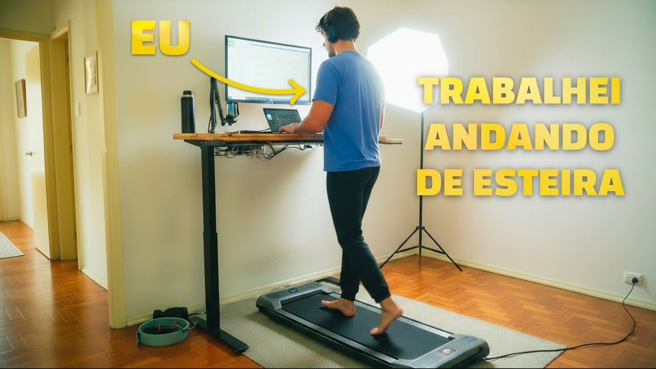 Trabalhe se Exercitando! Esteira elétrica Beel Pró / Walking Pad