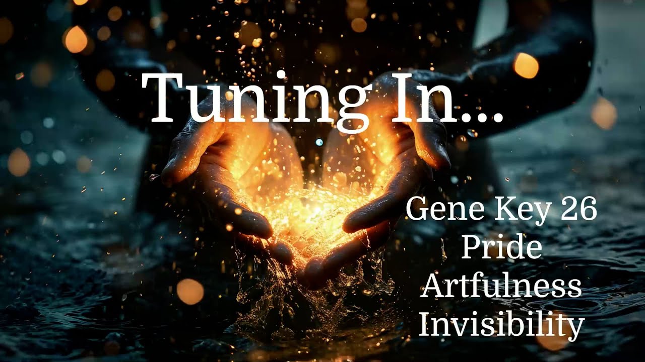 Tuning In...pulse of Gene Key 26 Pride - Artfulness - Invisibility