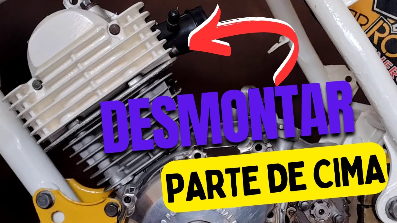 Como desmontar a parte de cima do motor da Ybr125/Xtz125/Factor125/TTR125/XT125.