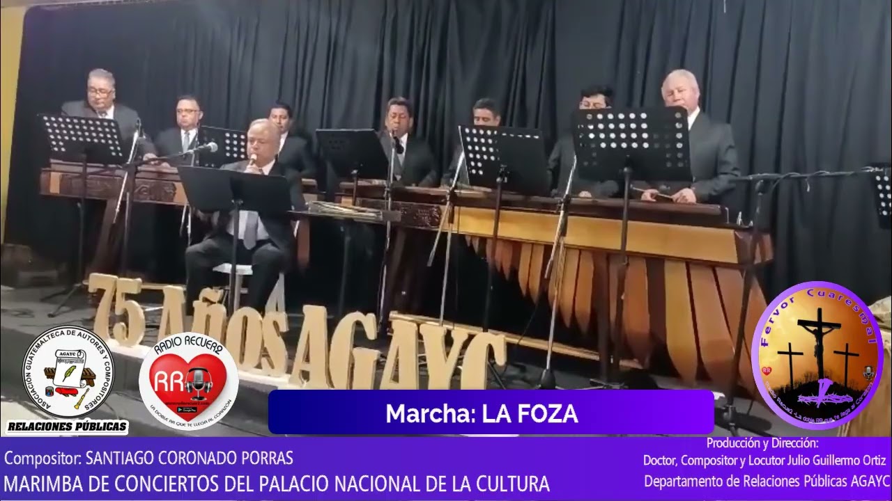 RELACIONES PUBLICAS DE AGAYC   LA FOSA  Marcha de Pasion Compositor SANTIAGO CORONADO PORRAS