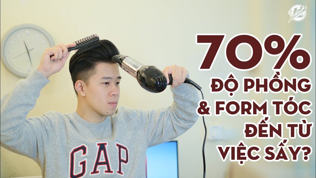Cách sấy tóc chuẩn cho nam giới - Việc sấy tóc quyết định 70% form tóc?
