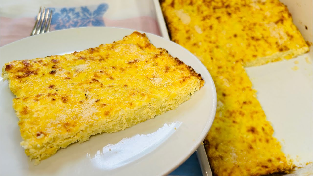 Sformato di Cavolfiore al Forno Gustoso 😋 - Morbido dentro e super Gratinato!