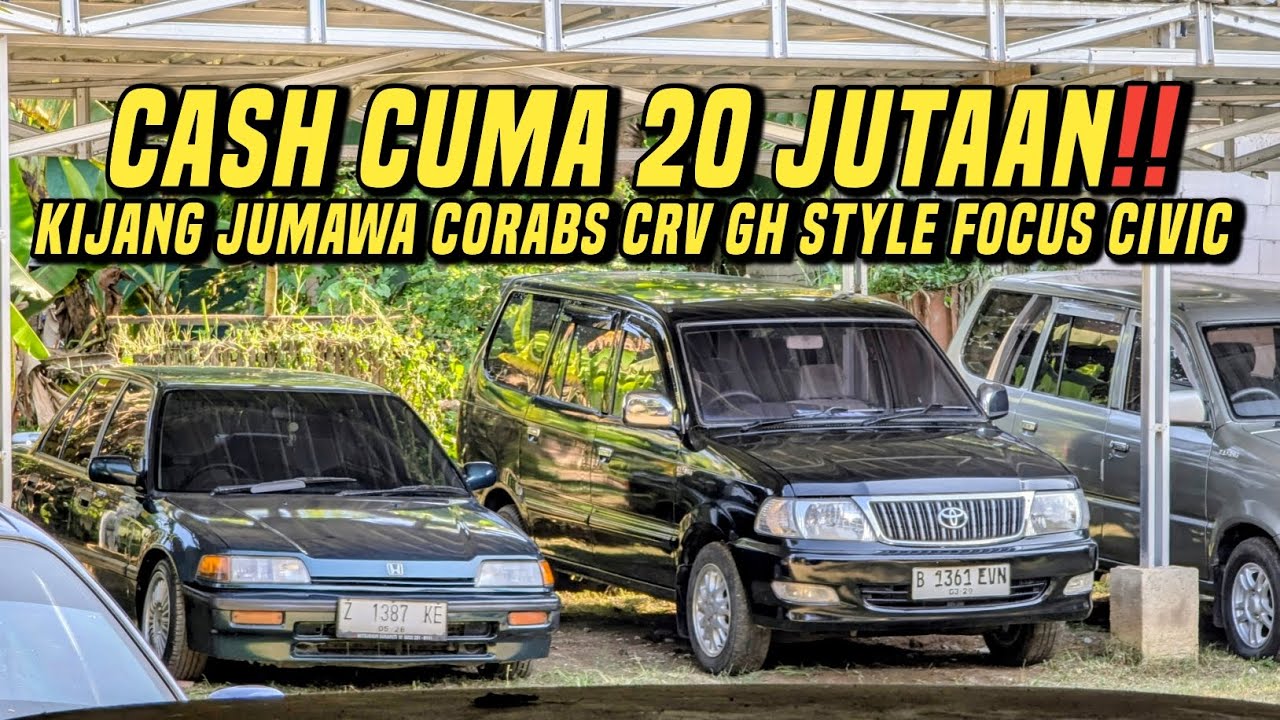 Lapak rumahan Obral habisin stok mobil bekas murah❗Cash termurah 20 jutaan kijang lgx lsx civic crv