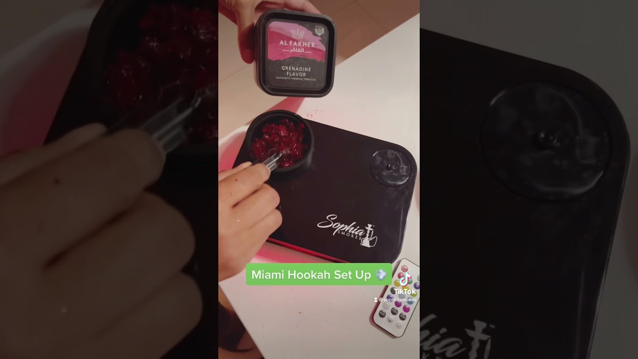 Miami Hookah Set Up 💨 by Sophia Smokes