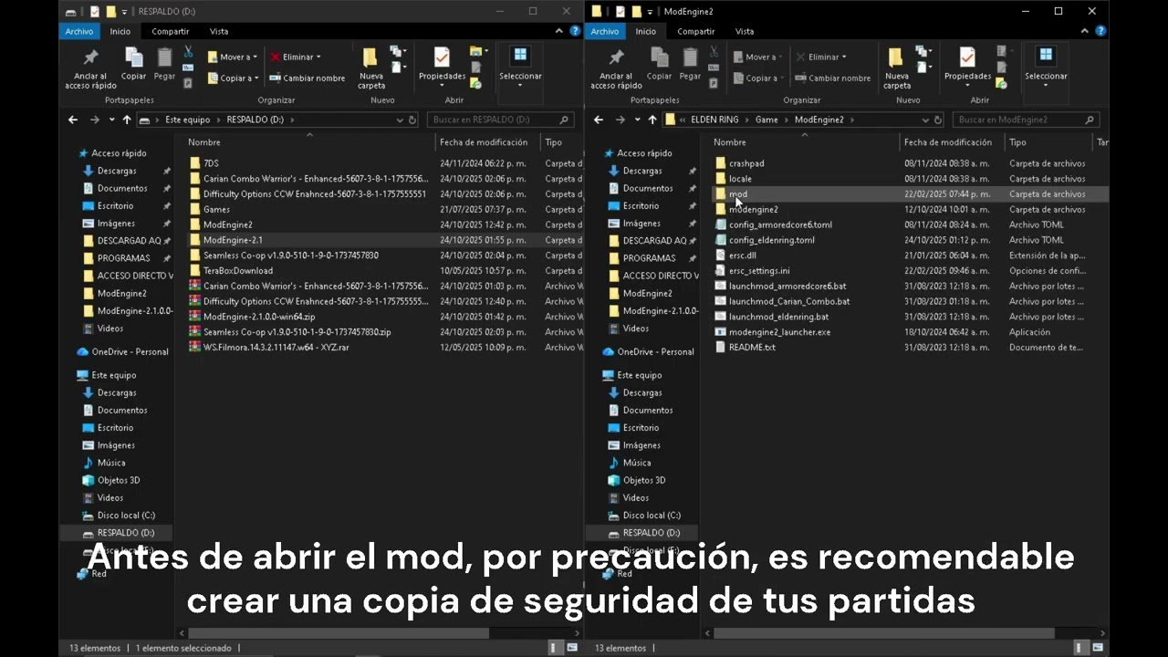 Como instalar el mod 