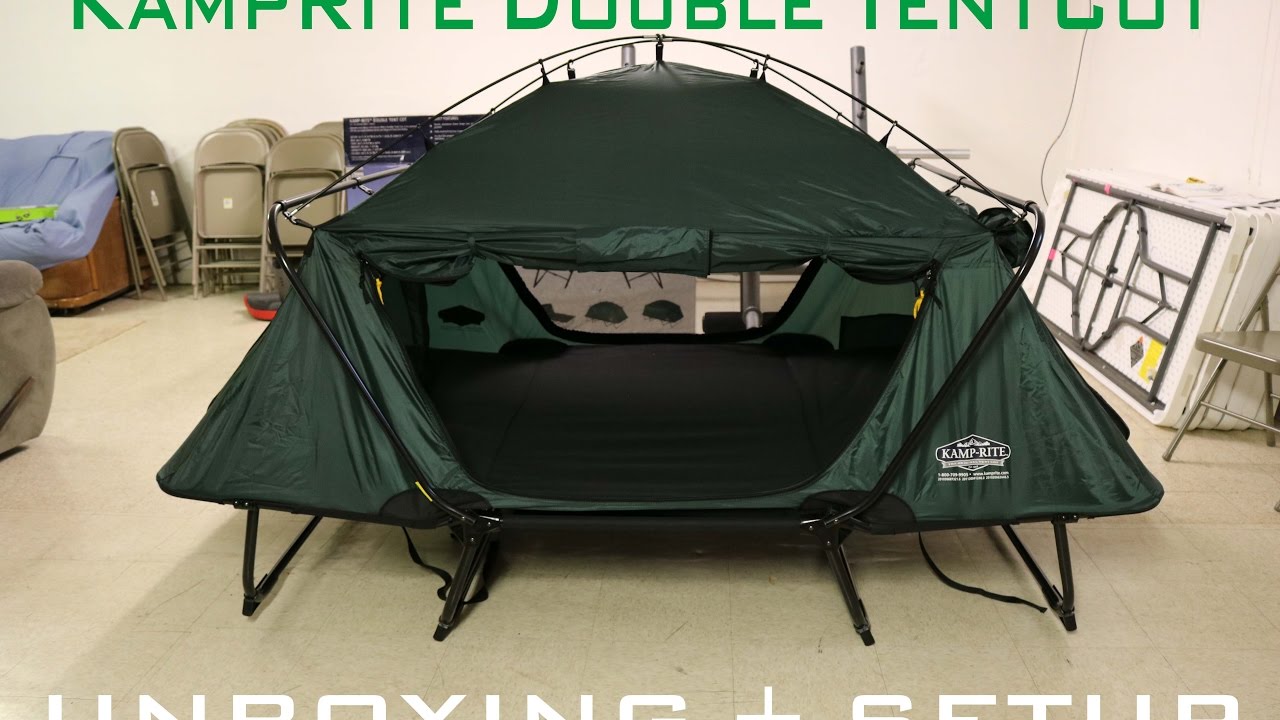 KampRite Double TentCot Unboxing & Setup
