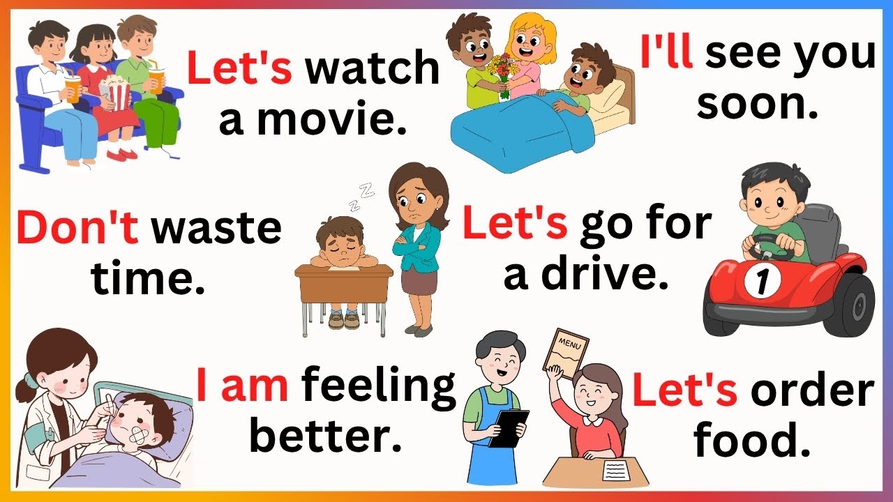 200 Daily Use Sentences | Spoken English for kids | Simple English Speaking for Kids