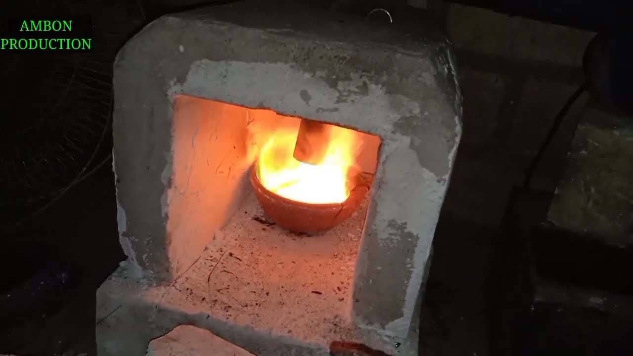jet Burner lpg buat melebur kamera hp+Aisi untuk mendapatkan logam