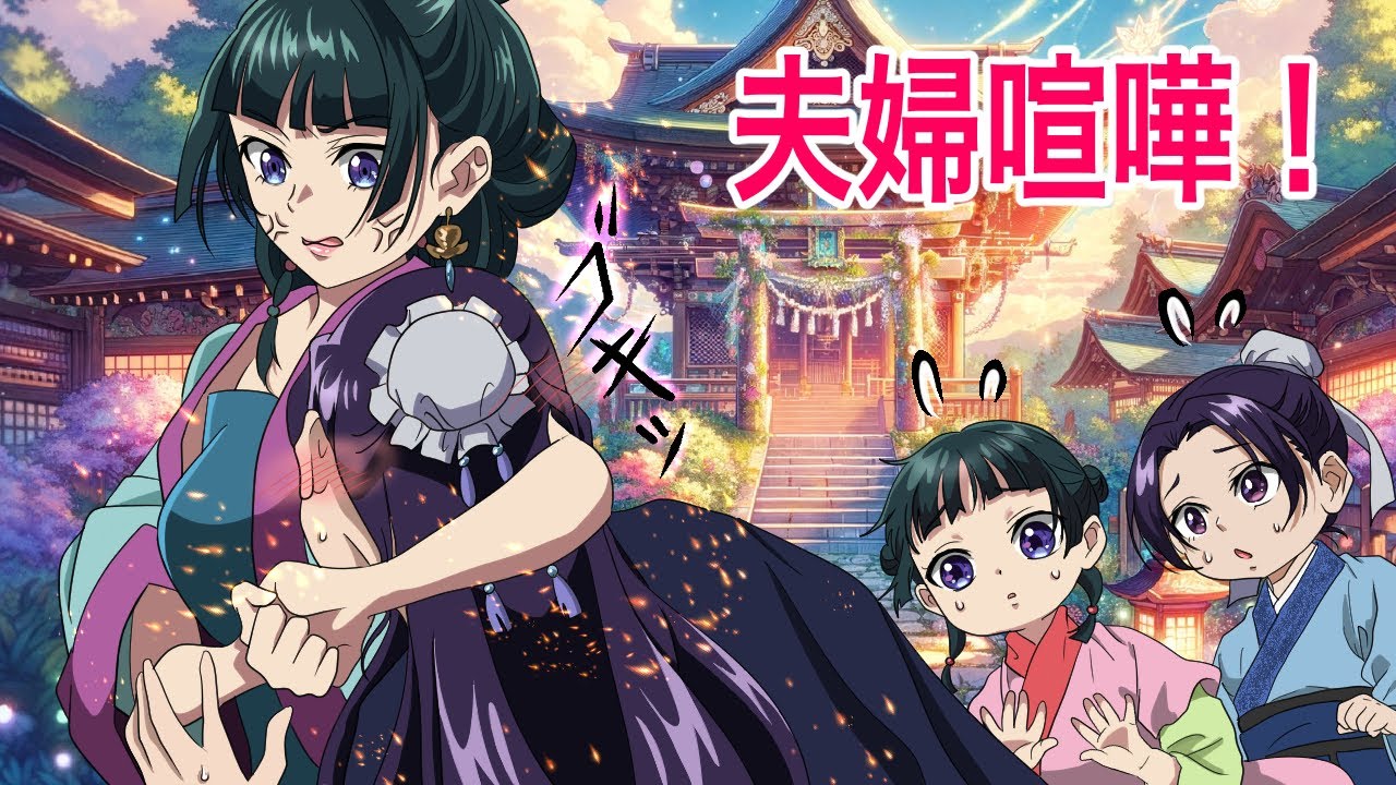 【薬屋のひとりごと】壬氏と猫猫の夫婦喧嘩！子供達も大混乱！【アニメ】【じんまお】