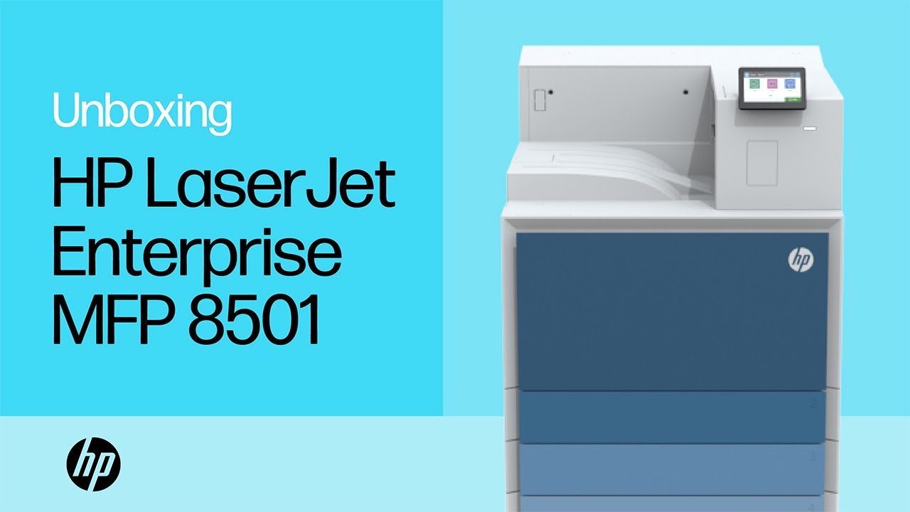 HP LaserJet 8501 Unboxing and Initial Setup | HP Support