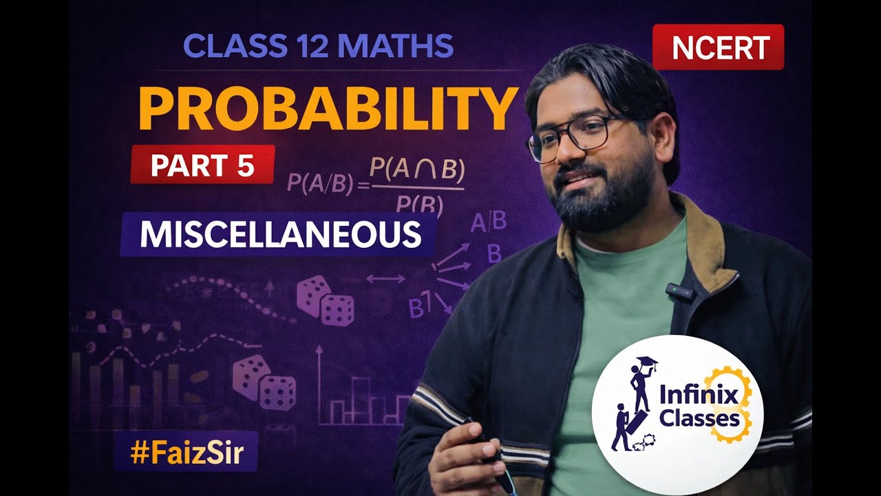 Class 12 Probability Chapter 13 Part 5 | Misc Questions | Bayes, Conditional & Total Probability