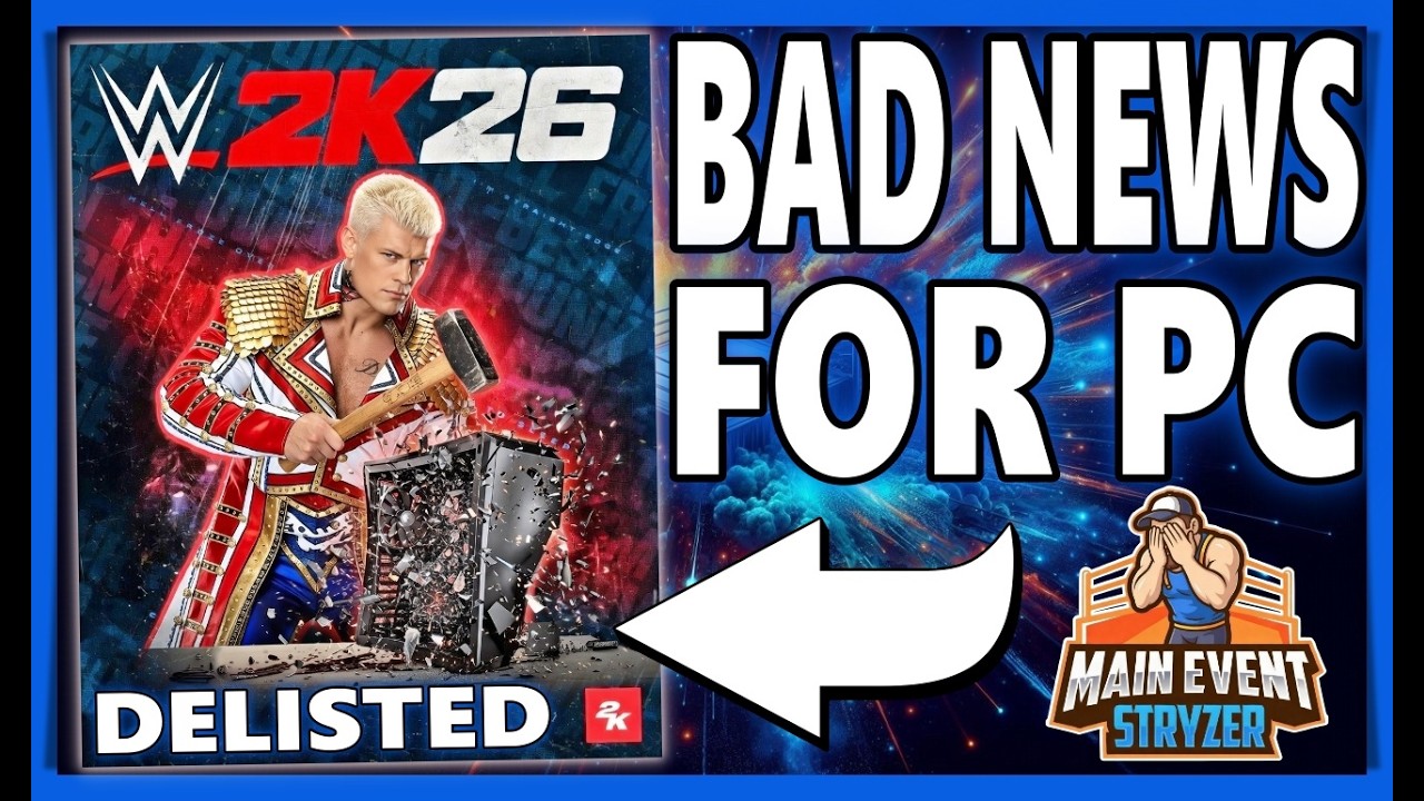 More Delisted WWE Games & Bad News for WWE 2K26 on PC!