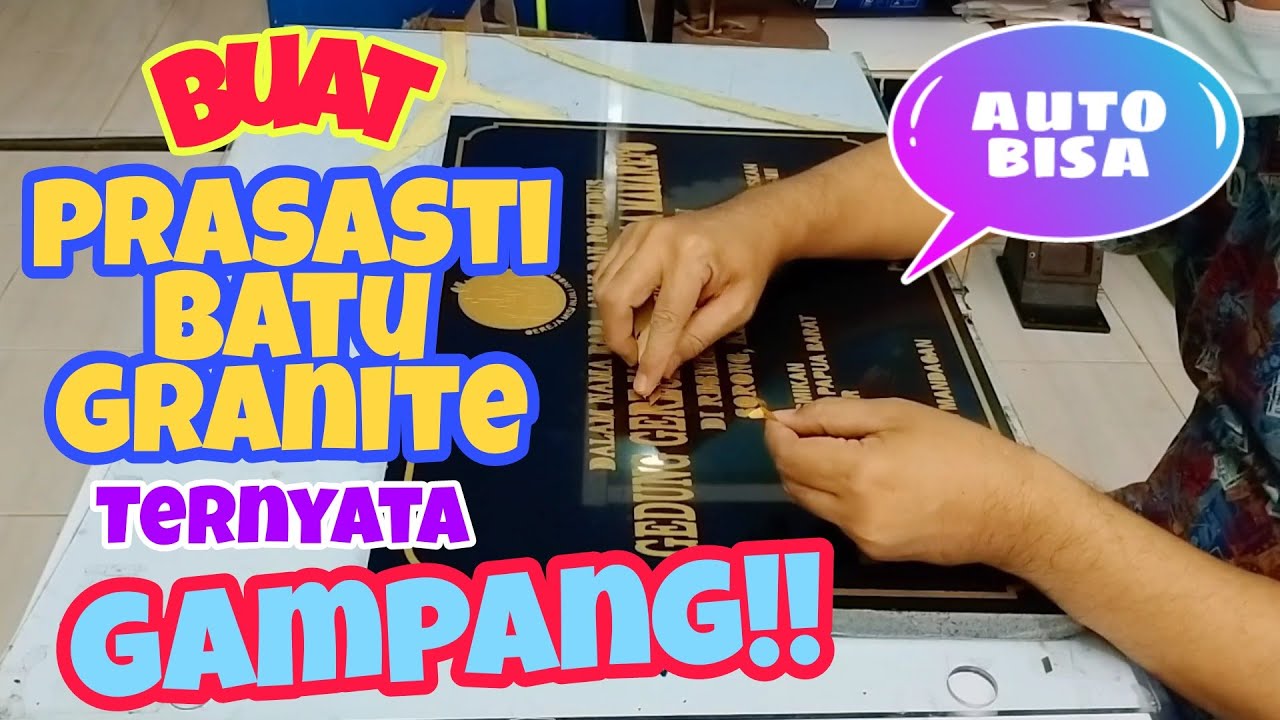 Rahasia pembuatan Prasasti Batu Granit...pakai cairan pelebur