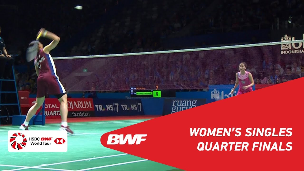 QF | WS | TAI Tzu Ying (TPE) [1] vs. Ratchanok INTANON (THA) [7] | BWF 2019