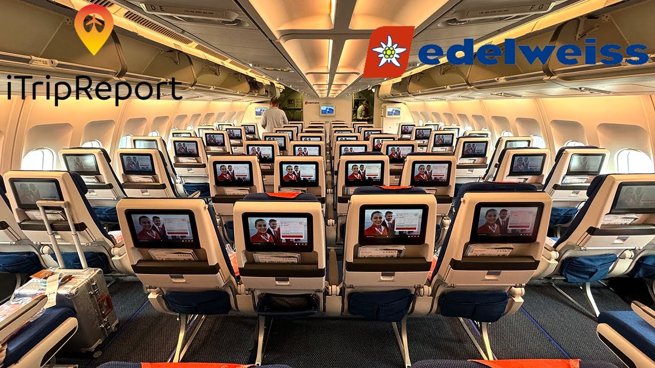 Отчет о поездке эконом-класса на самолете Edelweiss Air A340-300