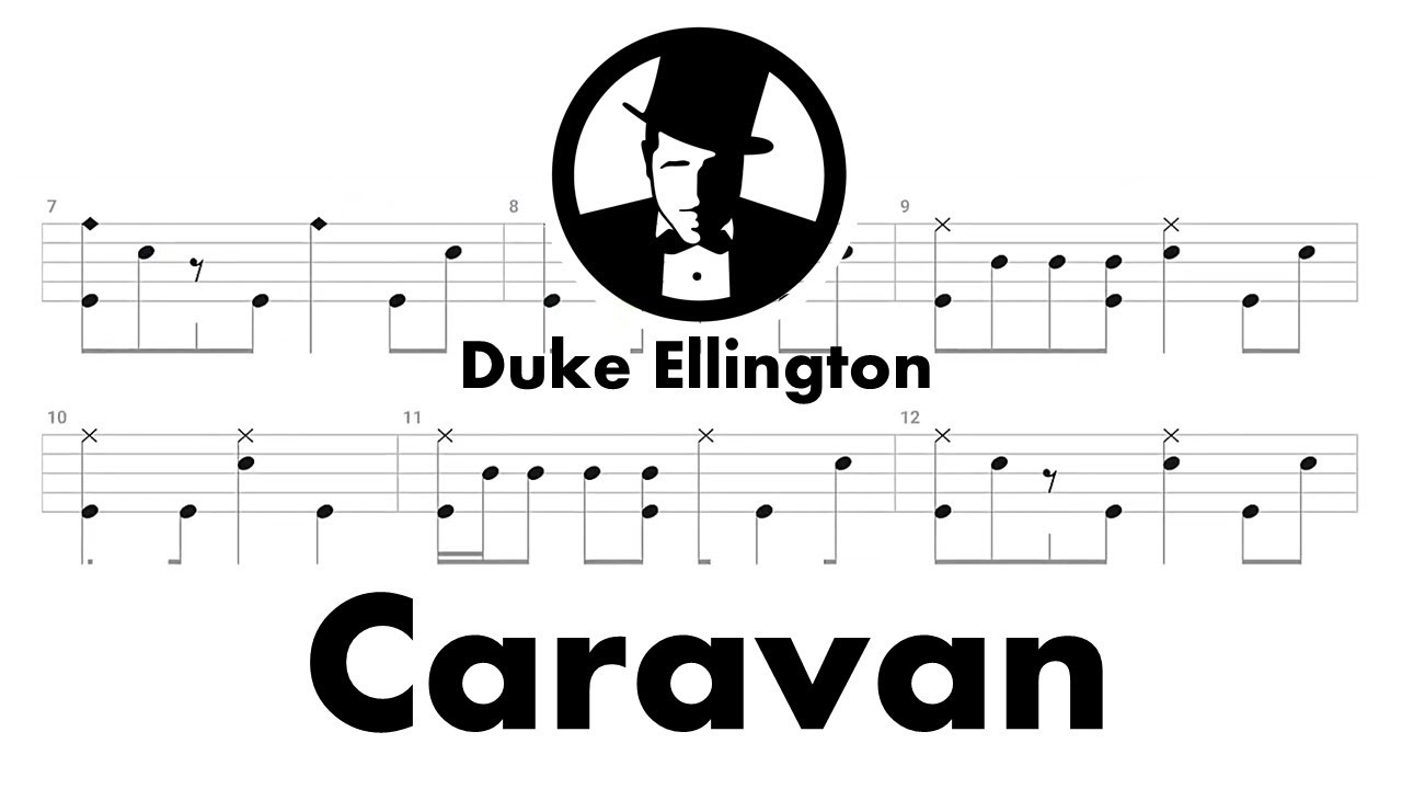 Duke Ellington - Caravan (🔴 Drum Notation | Tutorial) @chamisdrums Bass tabs on @ChamisBass