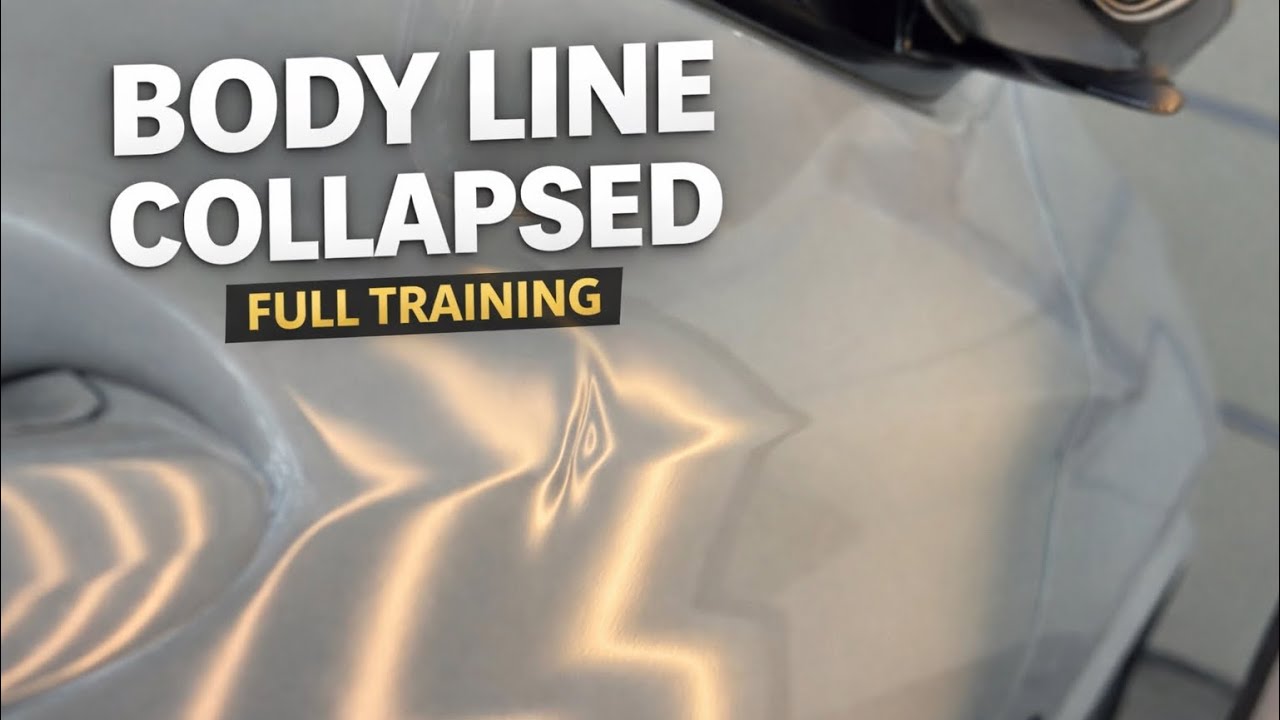 Caved-In BMW Door Body Line Repair (Full PDR Training) | Frisco, Texas