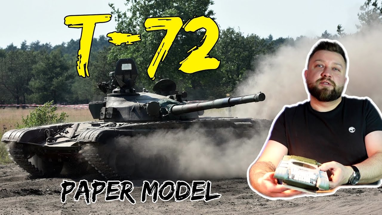 #9 T-72 paper model  (part 9) Angraf model kartonowy