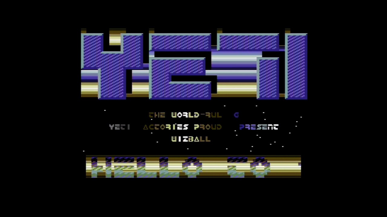Yeti-Factories intro - Wizball C64