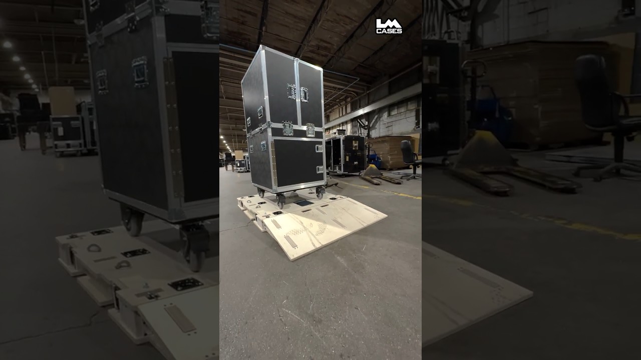 4ft Pallet Designed For Shipping Road Cases | LM Cases #flightcase #roadcase