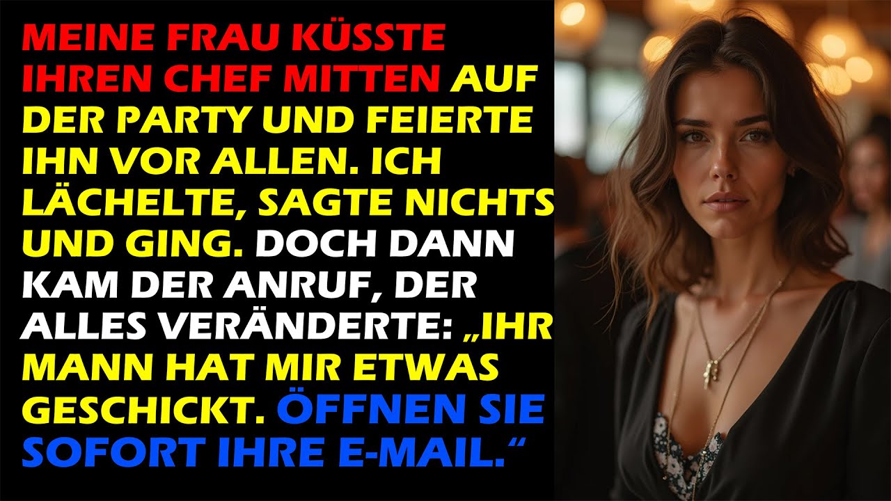 MEINE FRAU KÜSSTE IHREN CHEF –ICH SAGTE KEIN WORT.DER ANRUF DANACH ZERSTÖRTE ALLES