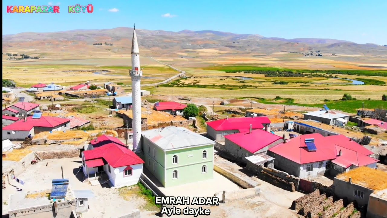 KARAPAZAR KÖYÜ HAVADAN DRONE  GÖRÜNTÜSÜ  DİYADİN/AĞRİ (EMRAH ADAR)