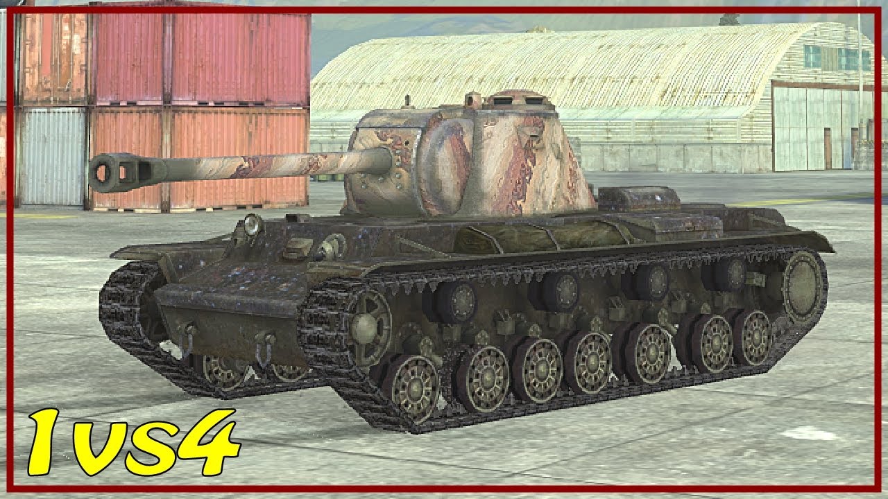 1v4 KV-3 &bull; WoT Blitz