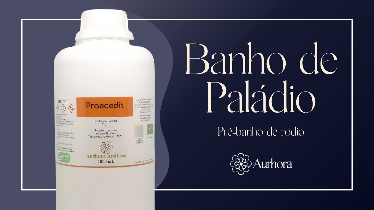 Pré banho de Paládio Praecedit para Ródio
