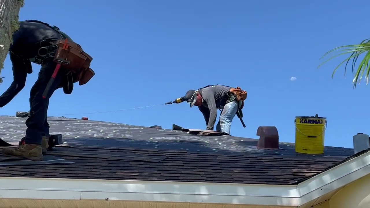 ROOFING WITH BATTERY POWERED MILWAUKEE FUEL NAIL GUNS 
