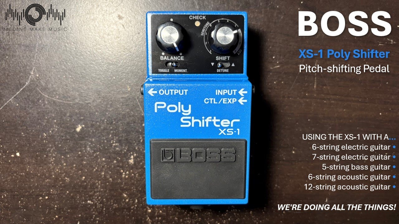 Boss XS-1 Poly Shifter Pitch-shifting Pedal Demo and Review
