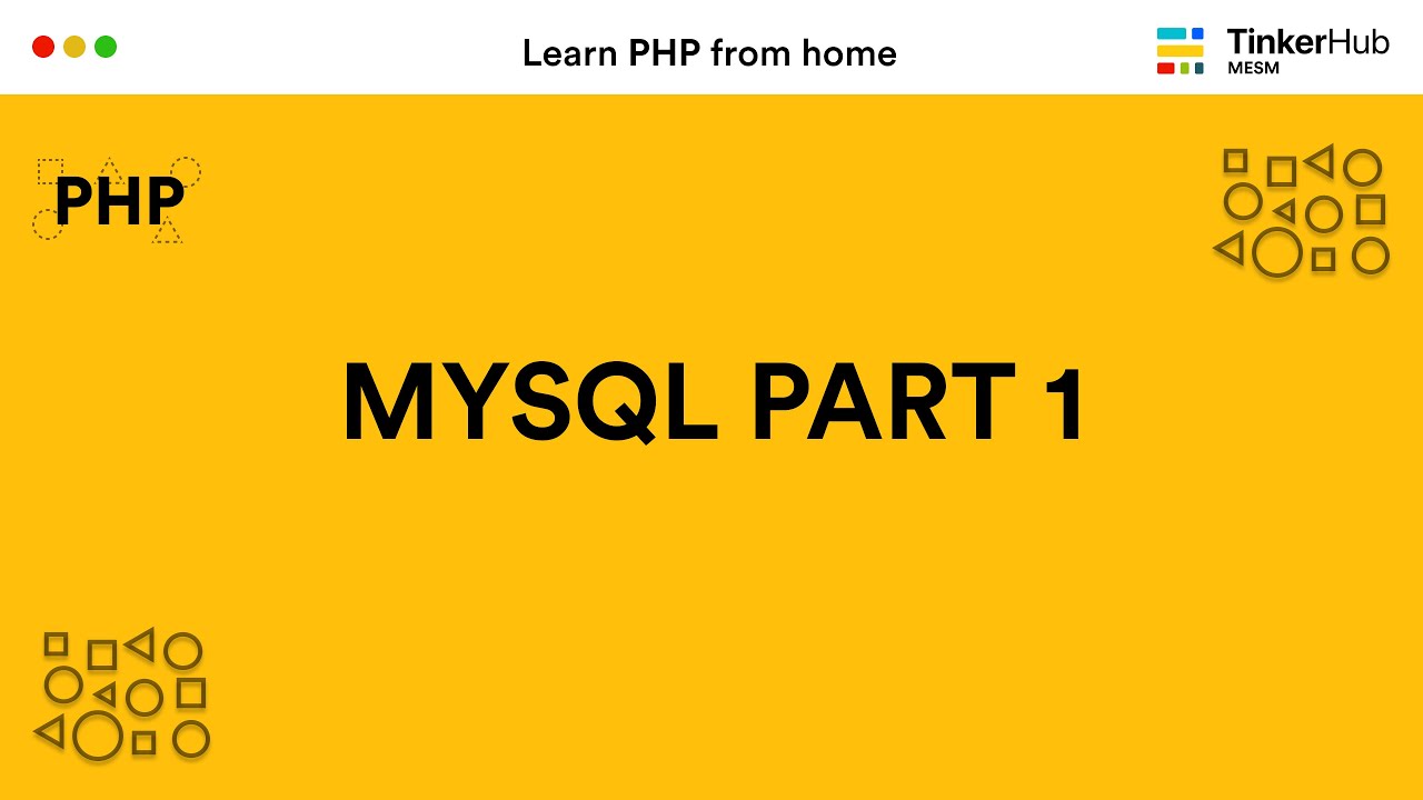 PHP MySQL Part 1