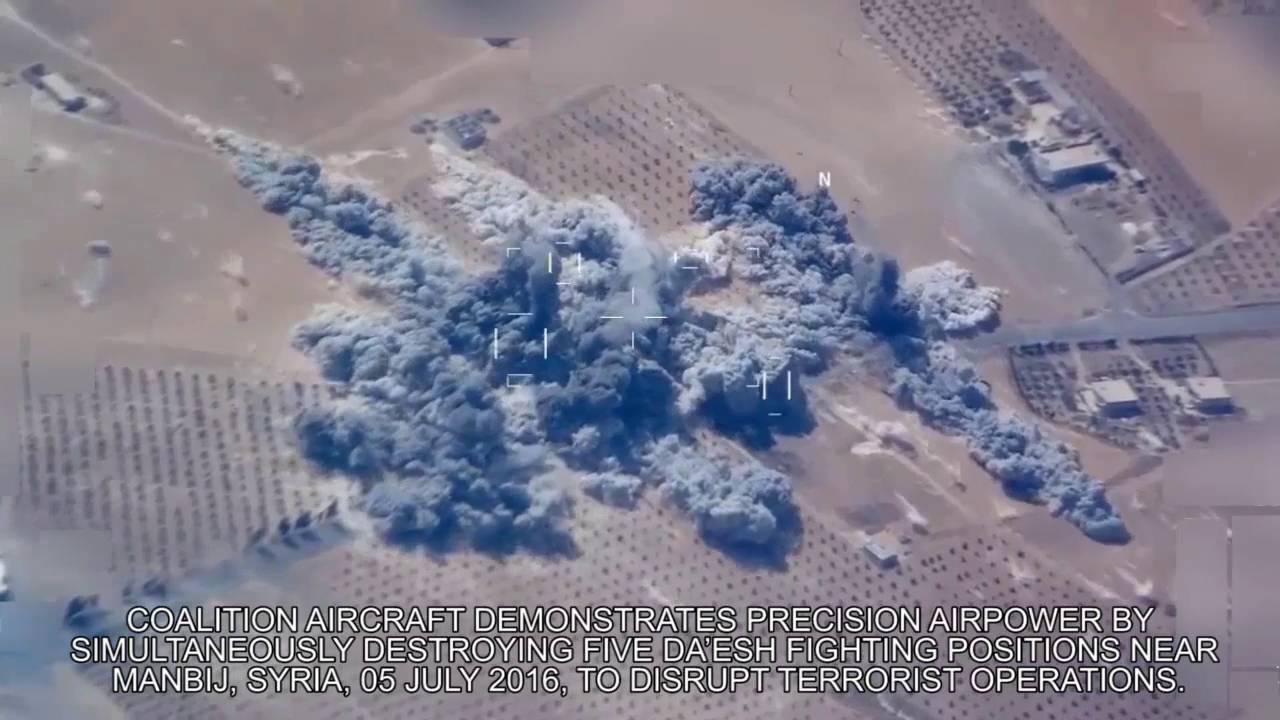 Jul 5: Coalition aircraft simultaneously destroys 5 Da&rsquo;esh fighting positions in Syria