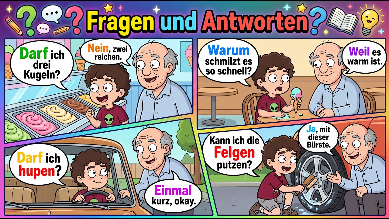 📚Learn German for Beginners: Easy Q&A with Grandpa❓