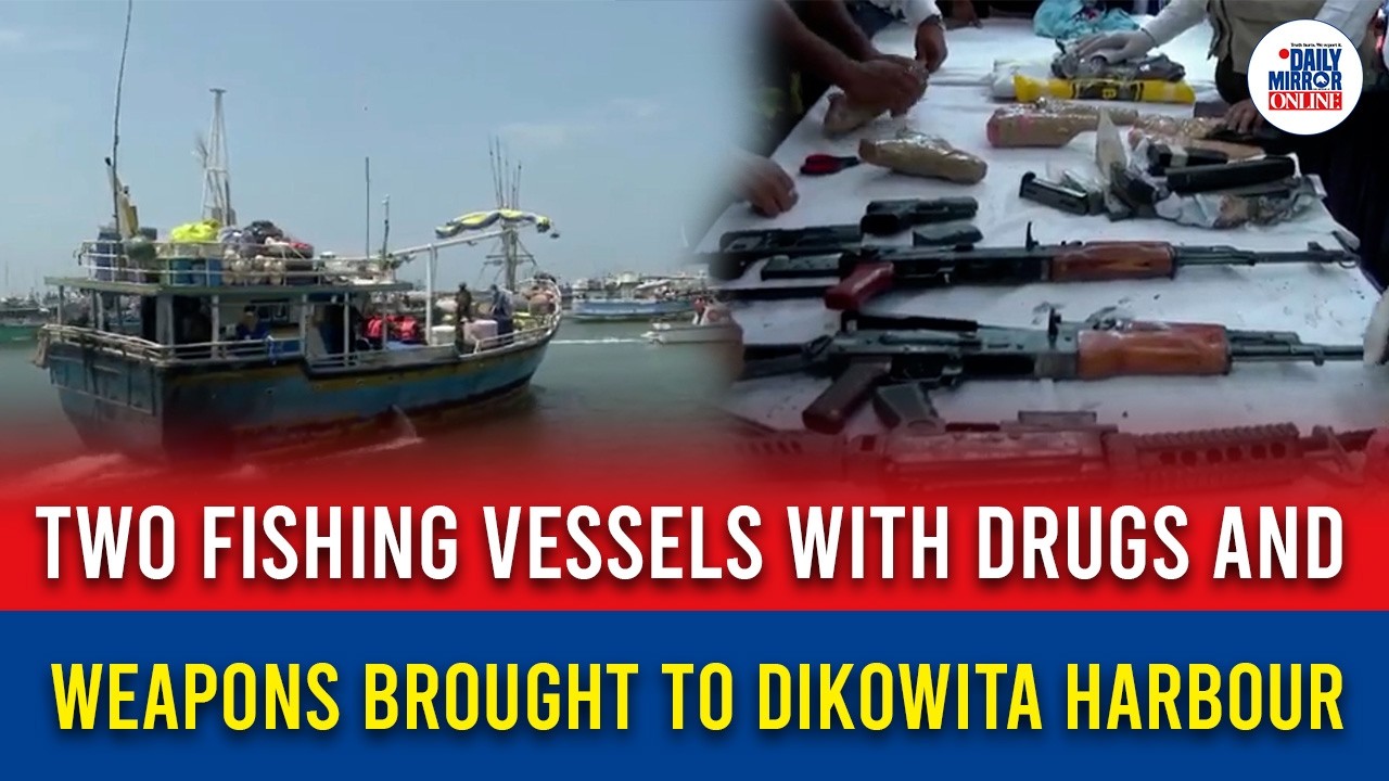 Two Fishing Vessels with Drugs and Weapons Brought to Dikowita Harbour