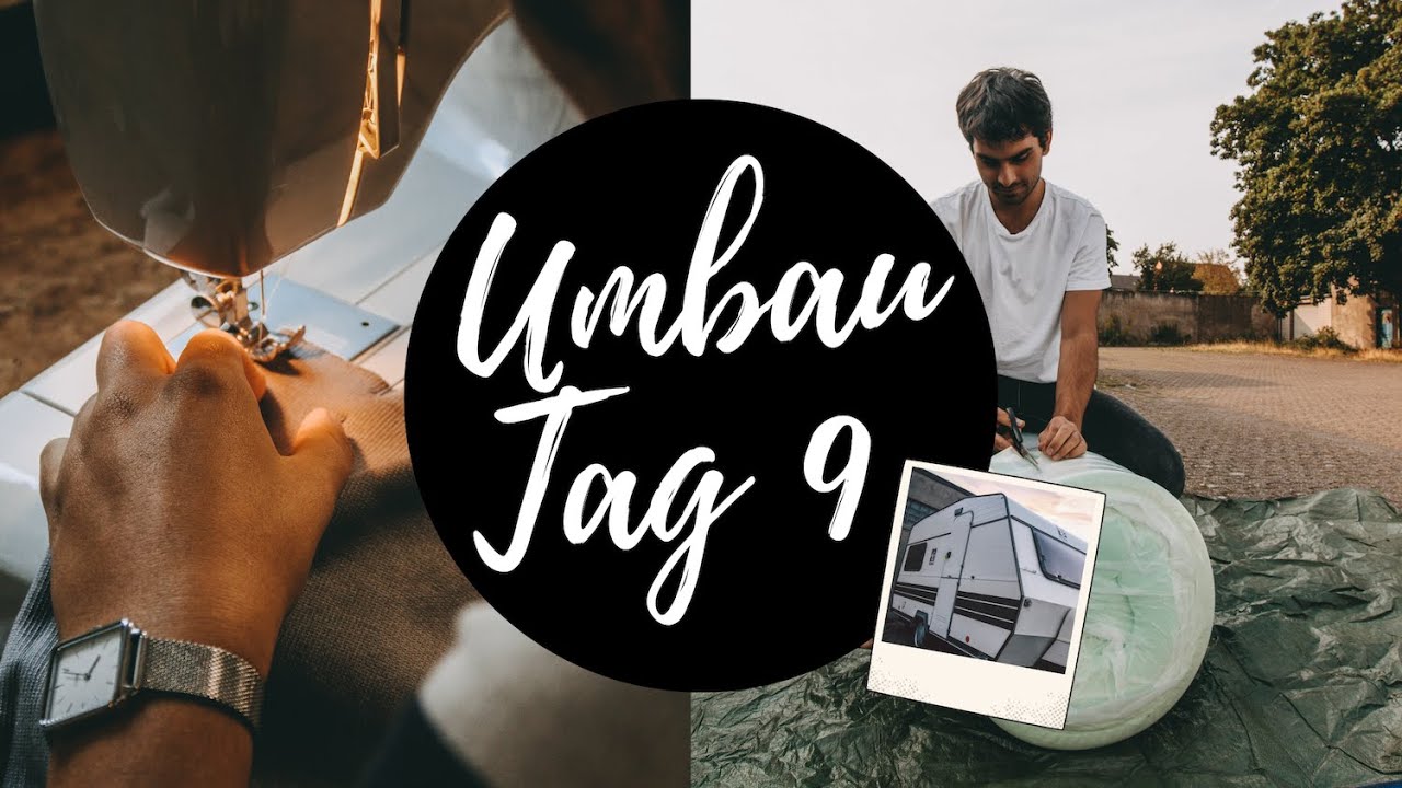 Polsterbez&uuml;ge aus B&uuml;ndchenstoff n&auml;hen | Wohnwagen Umbau Tag 9