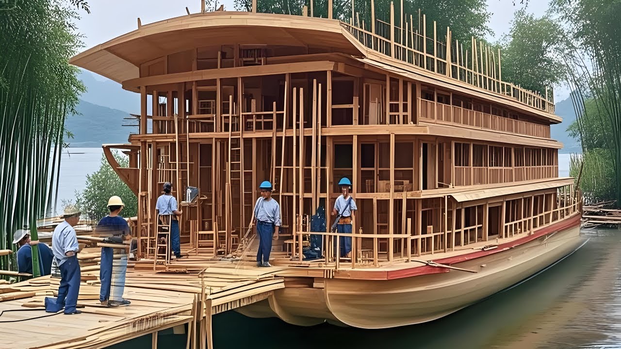 I Built a 3-Story Raft to Float the Missouri River！It’s so luxurious, a magical house!