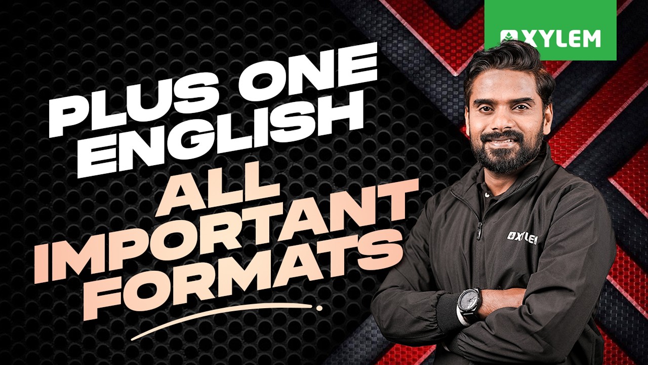 Plus One English | All Important Formats | Xylem Plus One
