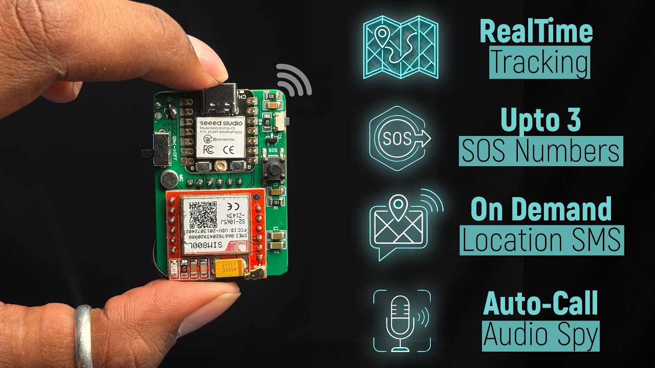 Я собрал самый маленький GPS-трекер реального времени на базе XIAO ESP32C3! (SOS, слежка и отслеж...