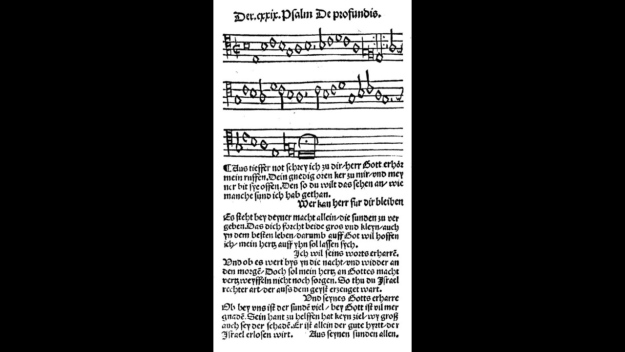Jan de Lublin: De profundis - Aus tiefer Not - Rainer Noll an der Stertzing-Orgel (1702) B&uuml;&szlig;leben